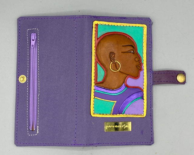 CHECK WALLET - "Bald Woman"