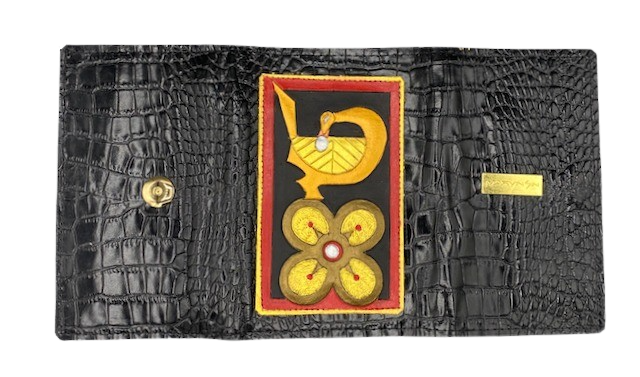 TRI-FOLD LADIES WALLET - "Sankofa & Bese Saka"