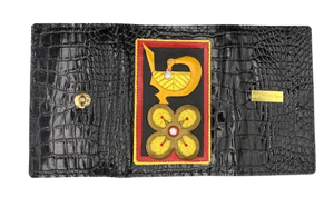 TRI-FOLD LADIES WALLET - "Sankofa & Bese Saka"