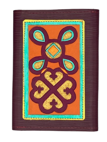 TRI-FOLD LADIES WALLET - "Sun Sum & Nyame Dua"