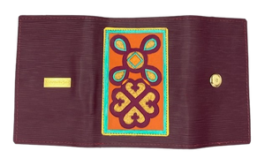 TRI-FOLD LADIES WALLET - "Sun Sum & Nyame Dua"
