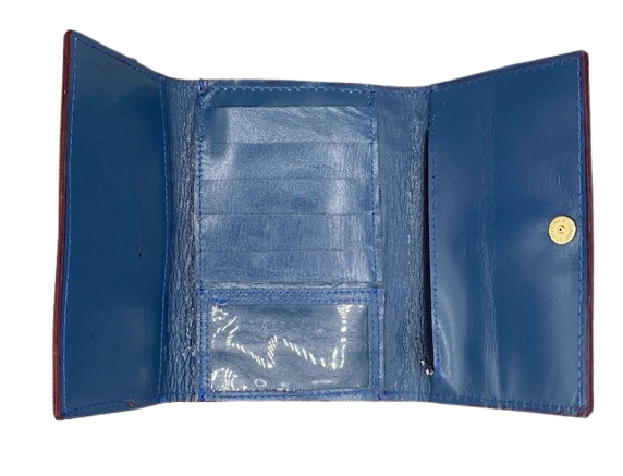 TRI-FOLD LADIES WALLET - "Sun Sum & Nyame Dua"