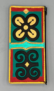FLAT CARD WALLET - "Bese Saka & Ram's Horns"