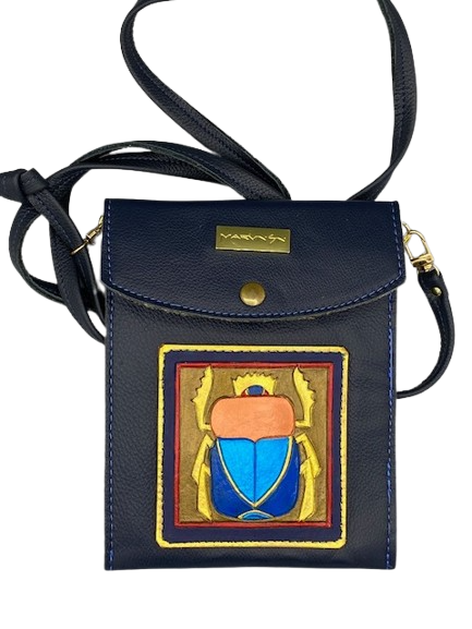 SUPER CELL POUCH - "Blue Scarab"