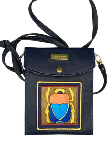 SUPER CELL POUCH - "Blue Scarab"
