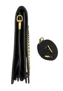 MEDIUM ROUNDER - Black & White Beaded/Framed Baluba