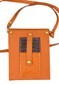 SUPER CELL POUCH - "Orange Sankofa"