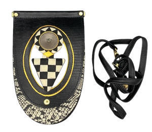 HEATHER POUCH - "Bedu Black & White"