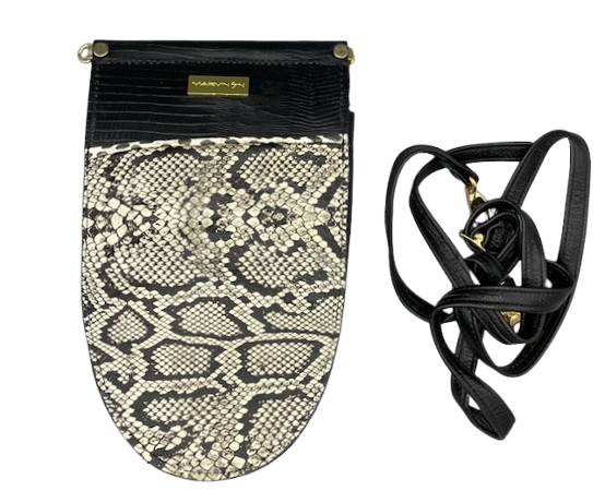 HEATHER POUCH - "Bedu Black & White"