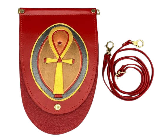 HEATHER POUCH - "Golden Ankh"