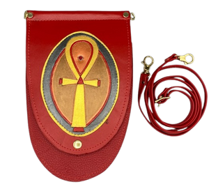 HEATHER POUCH - "Golden Ankh"
