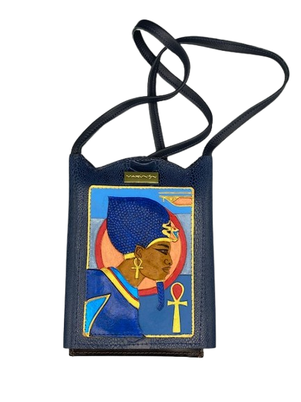 LARGE NECK WALLET - "Pharaoh's War Crown"