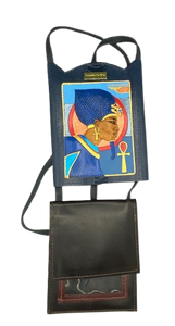 LARGE NECK WALLET - "Pharaoh's War Crown"