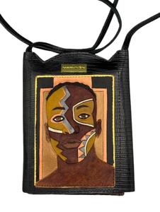 LARGE NECK WALLET - "Nubian Warrior"