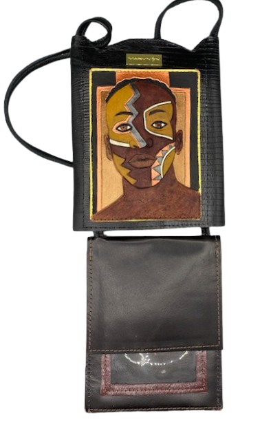 LARGE NECK WALLET - "Nubian Warrior"