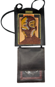 LARGE NECK WALLET - "Nubian Warrior"