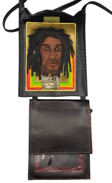 LARGE NECK WALLET - "Rasta Brother"