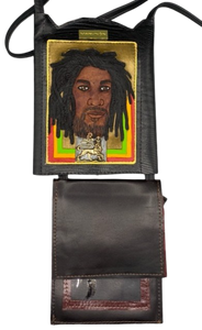 LARGE NECK WALLET - "Rasta Brother"