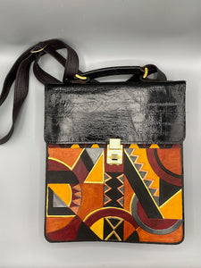 MASTERPIECE MESSENGER BAG - "Geometric Progressions"