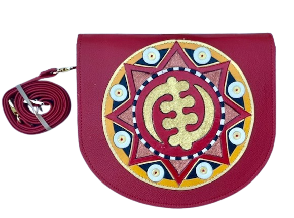 ROUNDER - "GOLD GYE NYAME on RED"