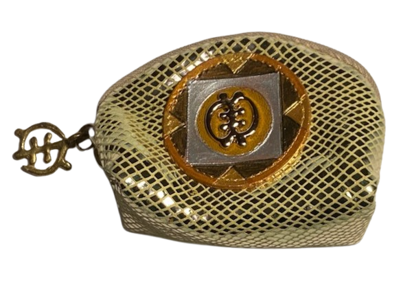 BUBBLE COIN POUCH - "GYE NYAME SPARKLE"