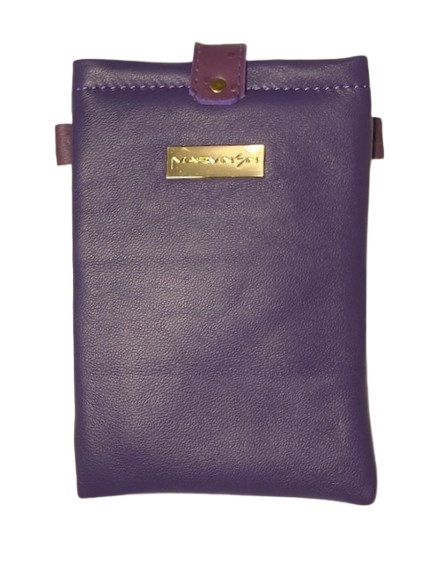 CELL PHONE POUCH - PURPLE GYE NYAME