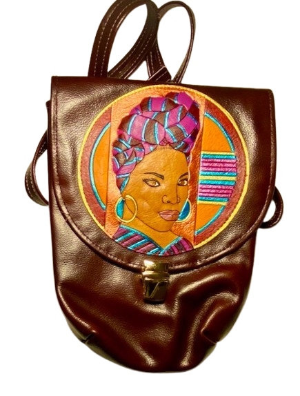 SMALL CROSS-BODY BUCKET - "Gele Glamour"