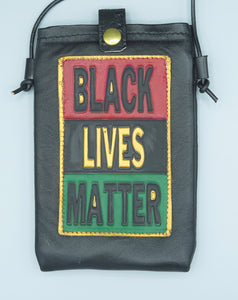 CELL PHONE POUCH - "BLACK LIVES MATTER - RED-BLACK-GREEN"