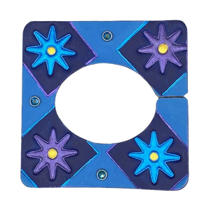 SQUARE BRACELET - "BLUE NSOROMA QUARTET"